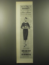 1959 Braniff Airways Ad - Fly Braniff for travel elegance Silver Service - £11.98 GBP