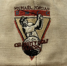 Vintage Michael Jordan Hat Celebrity Golf Tourney Strapback Cap Promo USA 90s - £63.94 GBP