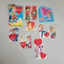 Vintage Valentine Day Cards Lot of 12 Used Boys Police Native American A... - $13.99