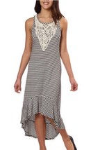 NEW Paper Doll Girls&#39; Dress, Stripes Black and Ivory - $223.49 MXN