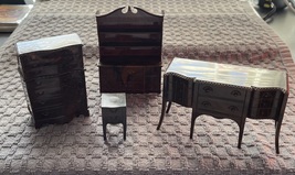 Renwal Vintage Dollhouse Bedroom 4 Piece Set  - £23.85 GBP