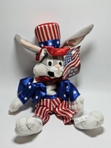 1999 Bugs Bunny Stars and Stripes Bean Bag Toy - $46.73