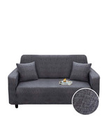 Anyhouz 3 Seater Sofa Cover Plain Gray Style and Protection For Living R... - $977.49 MXN