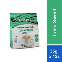 Chek Hup 3 In 1 Original Ipoh White Coffee Less Sweet  -  24 Satchet x 3... - £30.25 GBP