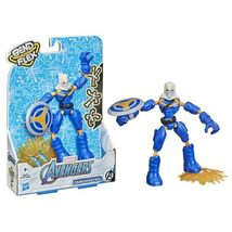 Avengers Marvel Bend and Flex Action Figure Toy, 6-Inch Flexible Taskmaster Figu - £7.01 GBP