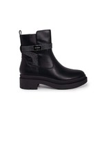 Guess Women Boots - 9.5 US EU 40 Black Leather Combat Platform Ankle New - $3,048.78 MXN