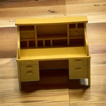 Mattel Roll Top Desk Tan Doll Furniture Den Office 1975 Hub Bubs Replacement - £7.64 GBP