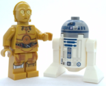 Lego Star Wars C-3PO - Printed Gold &amp; R2-D2 Minifigure Figure - $17.30