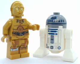Lego Star Wars C-3PO - Printed Gold &amp; R2-D2 Minifigure Figure - £13.81 GBP