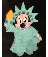 Vintage Disney Minnie Mouse Lady Statue Of Liberty Plush Bean Bag - $54.99