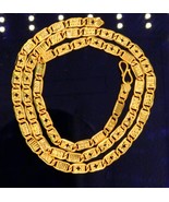 22 Kt Yellow Nawavi Chain With Hallmark Sign Necklace Indian - $52,360.78 MXN+