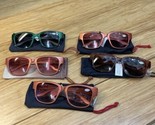 Set Of 5 Readers Sunglasses 1.50 2.00 2.50 JM New York Joy And Iman KG - $14.85