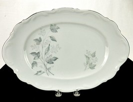 Porcelain Meat Platter, 15&quot;x10&quot;, Mitterteich &quot;Monika&quot;, Bavaria Germany, Vintage - £31.18 GBP