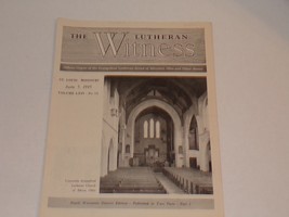 THE LUTHERAN WITNESS 6/5/1945 EVANGELICAL LUTHERAN SYNOD - $19.00