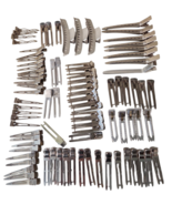 Lot of 86 Vintage Aluminum Metal Hair &amp; Wave Clips Tip-Top Goody Lady El... - $24.75