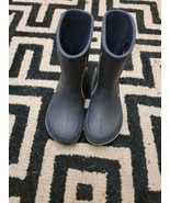 Crocs Kids Winter Puff Snow/Rain Boots Blue Size 12uk/13us Slightly Chop... - £18.84 GBP