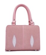 Genuine Stingray Skin Handbag Women : Pink - £157.31 GBP