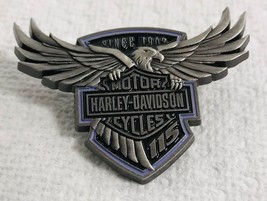 Harley-Davidson 115TH ANNIVERSARY PIN Soaring Eagle with Bar &amp; Shield Ne... - £9.30 GBP
