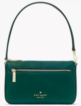 NWB Kate Spade Leila Convertible Wristlet Dark Green Leather K6088 $159 Gift Bag - £42.72 GBP