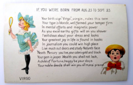 Fortune Fantasy Postcard Horoscope Sign Astrology Virgo Poem Jasper 1907 Minard - £22.76 GBP