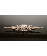 *Vintage Art Deco Filigree Sterling Silver  Pin Brooch - $552.13 MXN