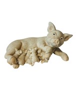 Quarry Critters First Supper Pig Figurine Nature Design anthropomorphic ... - £50.60 GBP