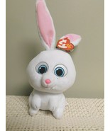 Ty Beanie Baby Bunny Snowball The Secret Life of Pets 6&quot; Plush Stuffed T... - £14.00 GBP
