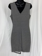 Almost Famous Women&#39;s Black &amp; White Striped Dress Carrier Business Size XL - $17.91