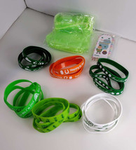 20 Pcs St. Patrick&#39;S Day Silicone Bracelets guft bags Shamrock Party Favors - £7.38 GBP