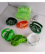 20 Pcs St. Patrick&#39;S Day Silicone Bracelets guft bags Shamrock Party Favors - £7.51 GBP