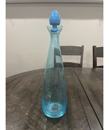 Jonathon Adler Happy Chic Blue Glass Decanter Stopper MCM 15.5” - €51,25 EUR