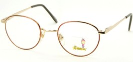 NEW FLINTSTONES Kids 101-2 GOLD /DEMI AMBER EYEGLASSES GLASSES FRAME 45-... - $17.82