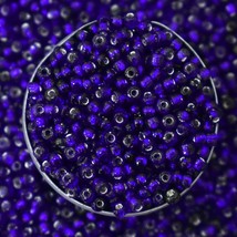 Glass Seed Beads Craft Jewellery Making and Embroidery Royal Blue 100gm - £12.46 GBP