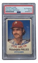 Steve Carlton Signed Phillies 1977 Hostess #117 Trading Card PSA/DNA - £83.91 GBP