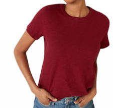 Old Navy Womens XXL Golly Gee Garnet Red Slub Short Sleeve T Shirt EveryWear - £10.96 GBP