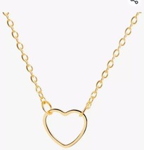 gold heart necklace - £5.75 GBP