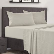 Taupe Microfiber Comfort 4 Piece Bed Sheet Set Deep Pocket 1800 Series Hotel - £19.12 GBP+