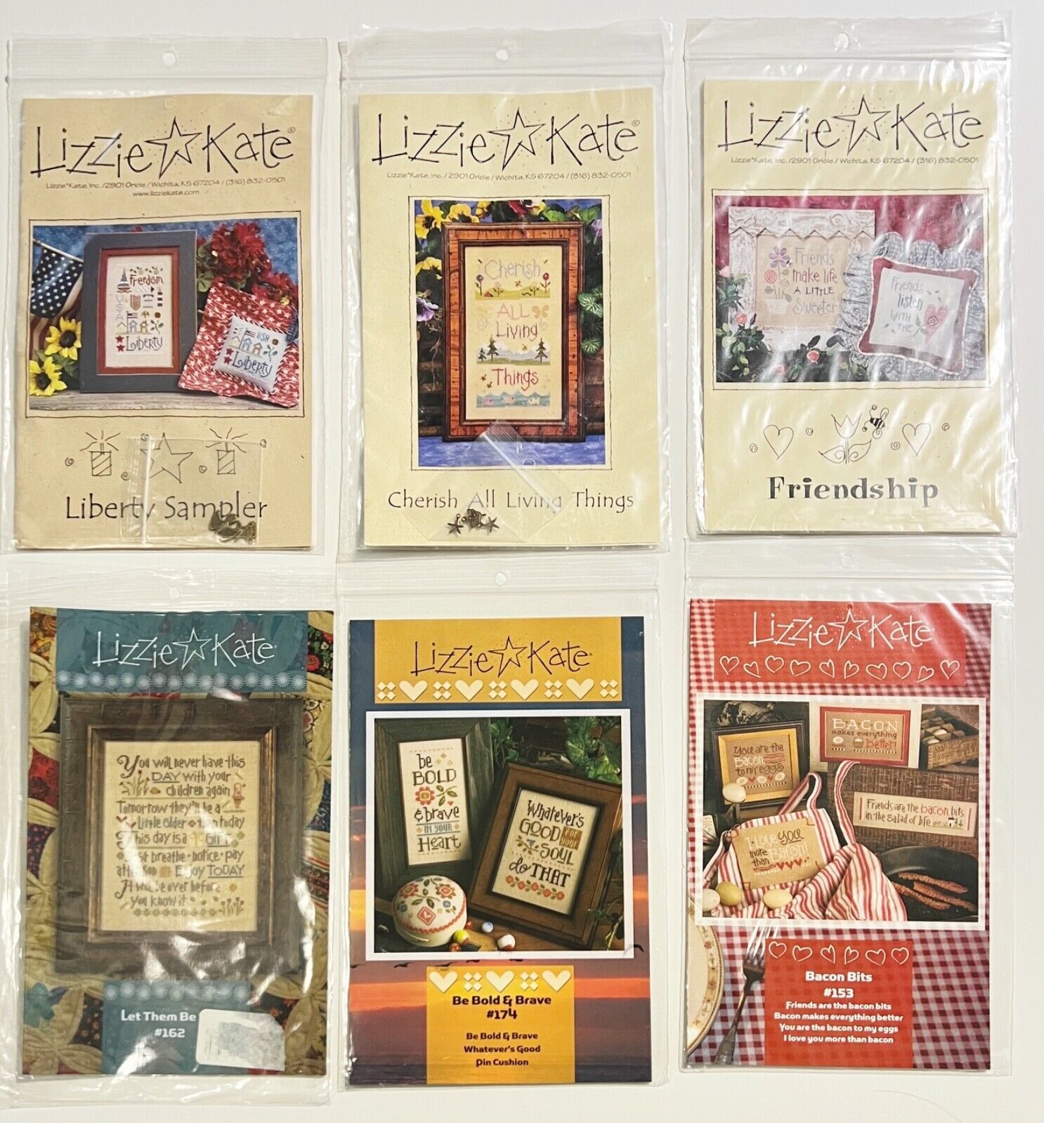 Lizzie Kate Cross Stitch Chart - You Pick - All Occasions - $8.69 - $9.77