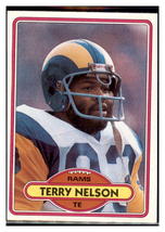 1980 Topps Terry Nelson Los Angeles Rams Football Card - Vintage NFL Collectible - £3.73 GBP