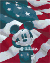 new MICKEY MOUSE SALUTE Counted Cross Stitch PATTERN - $4.90
