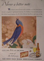 1944 Esquire Original Advertisement WWII Era SCHLITZ Milwaukee BEER - £3.88 GBP