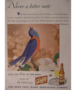 1944 Esquire Original Advertisement WWII Era SCHLITZ Milwaukee BEER - £3.82 GBP