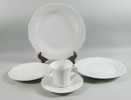 22 P  Tirschenreuth Baronesse white dinner salad bread plate cup saucer ... - $321.75