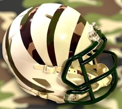 CINCINNATI BENGALS CUSTOM CAMO WINGS RIDDELL SPEED FOOTBALL MINI HELMET - $79.19