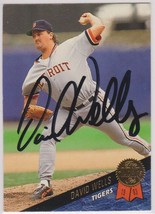 David Wells Signed Autographed 1993 Leaf Baseball Card - Detroit Tigers - £10.16 GBP