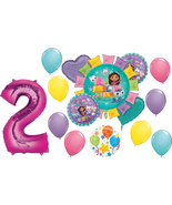 Gabby&#39;S Dollhouse 2Nd Birthday Party Supplies and Cats Balloon Bouquet D... - €31,91 EUR