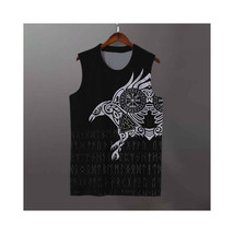  The Raven of Odin   Muscle Tee Tattoo Norse Mythology Round Neck Sleeve... - $19.99