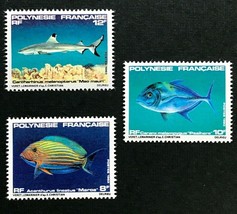 French Polynesia #373-5 Fish MNH - £3.19 GBP