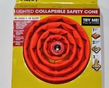 Genuine Victor Lighted Collapsible Safety Travel Orange Cone Roadside Em... - $33.99