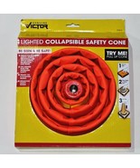 Genuine Victor Lighted Collapsible Safety Travel Orange Cone Roadside Em... - $46.61 CAD